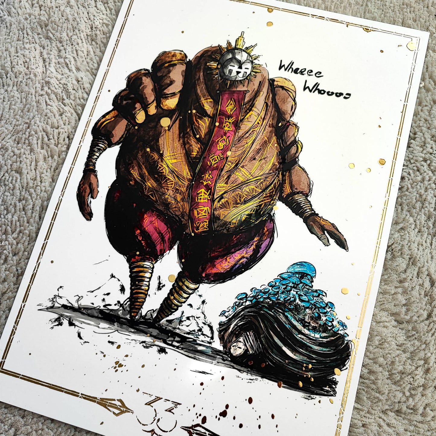 A4 Fanart Print - Esquie Expedition 33 Gold Foil Ver.