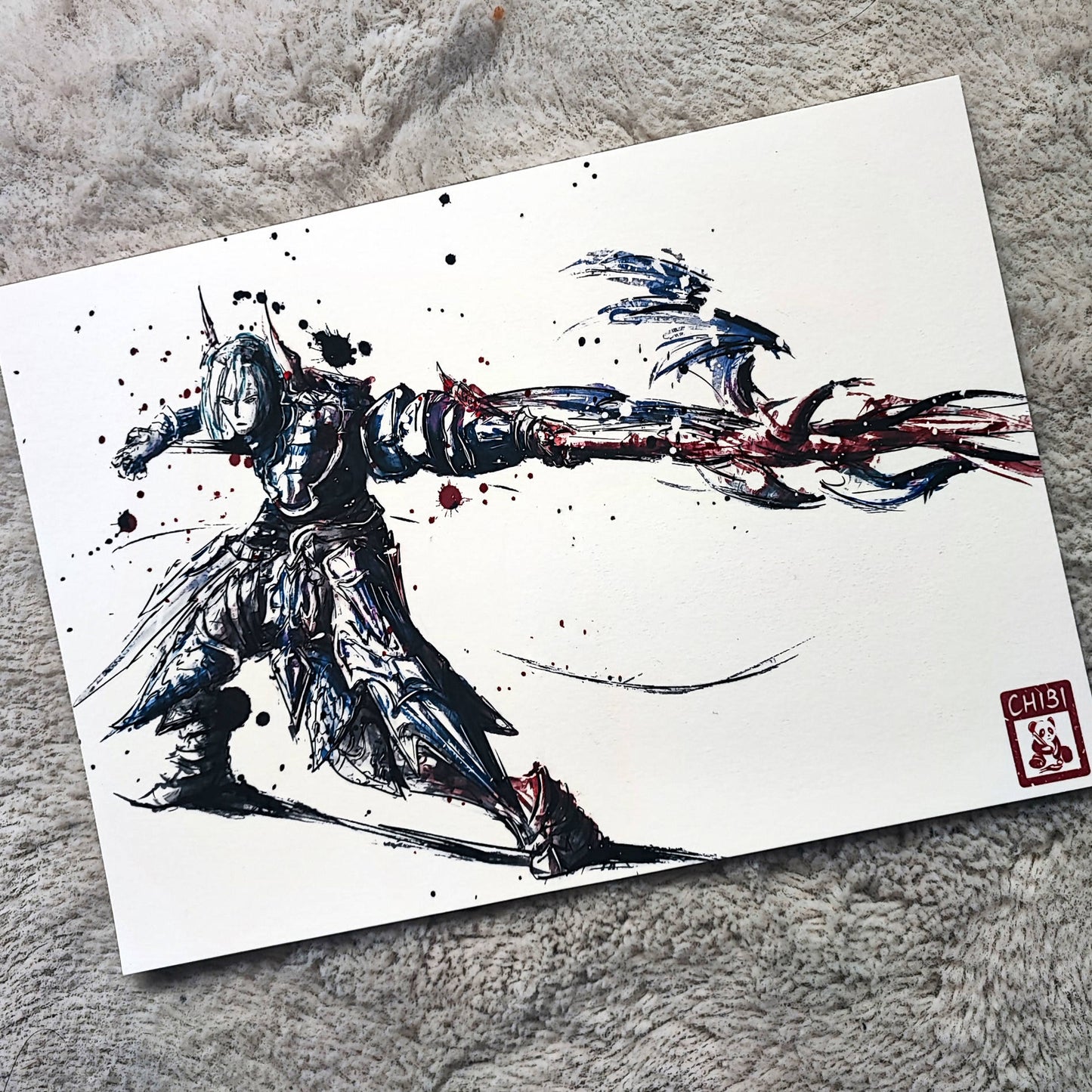 Fanart Print - Final Fantasy XIV Estinien Ver 2 Fan Art