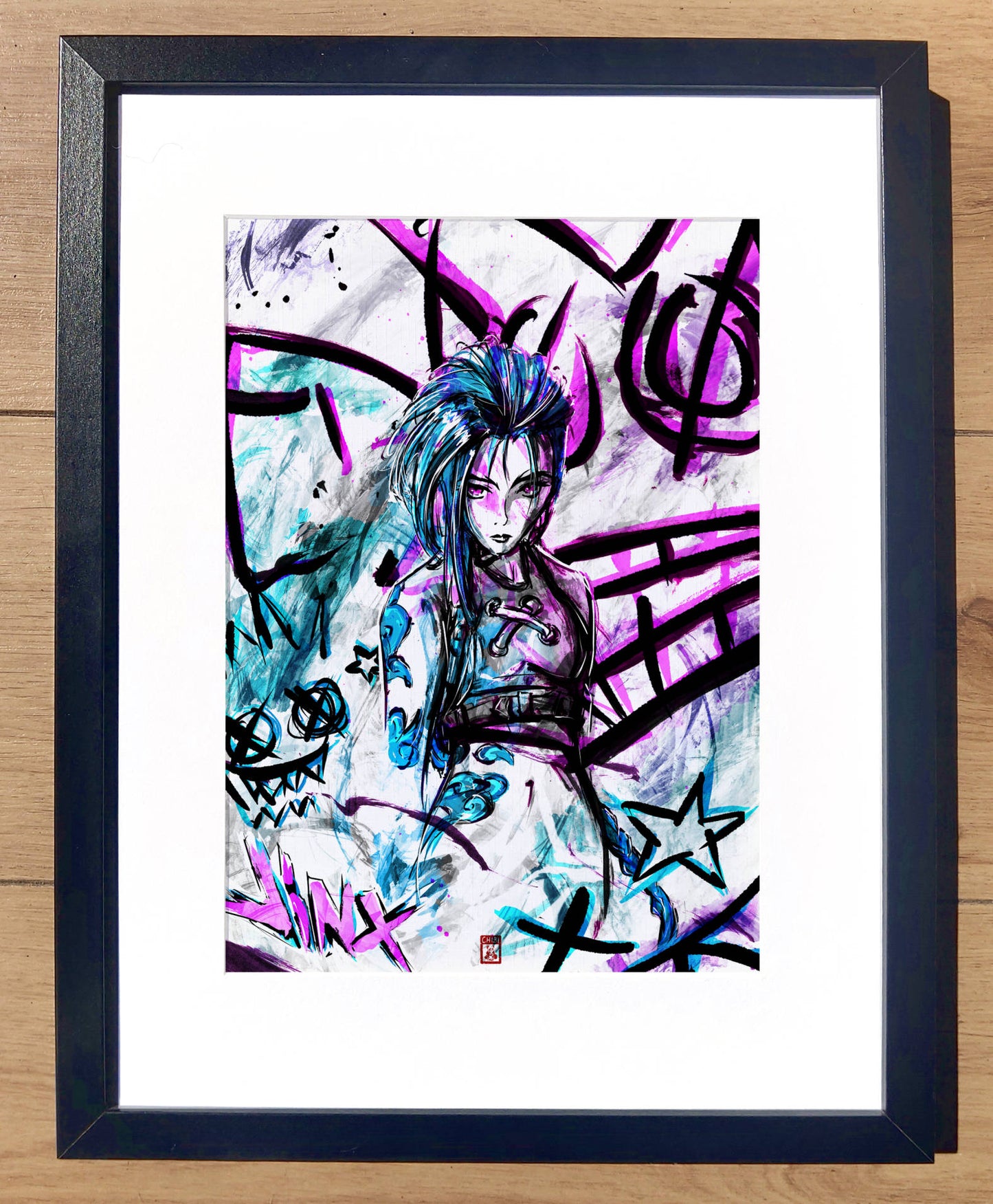 A4 Fanart Print - Arcane Jinx Painting