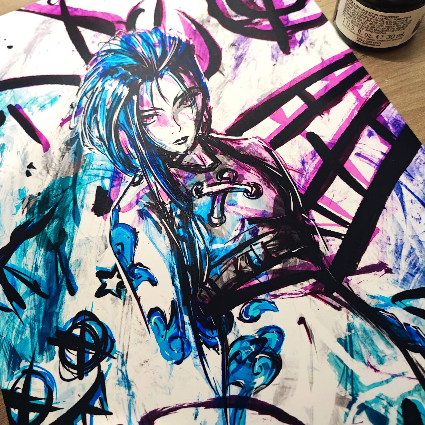 A4 Fanart Print - Arcane Jinx Painting