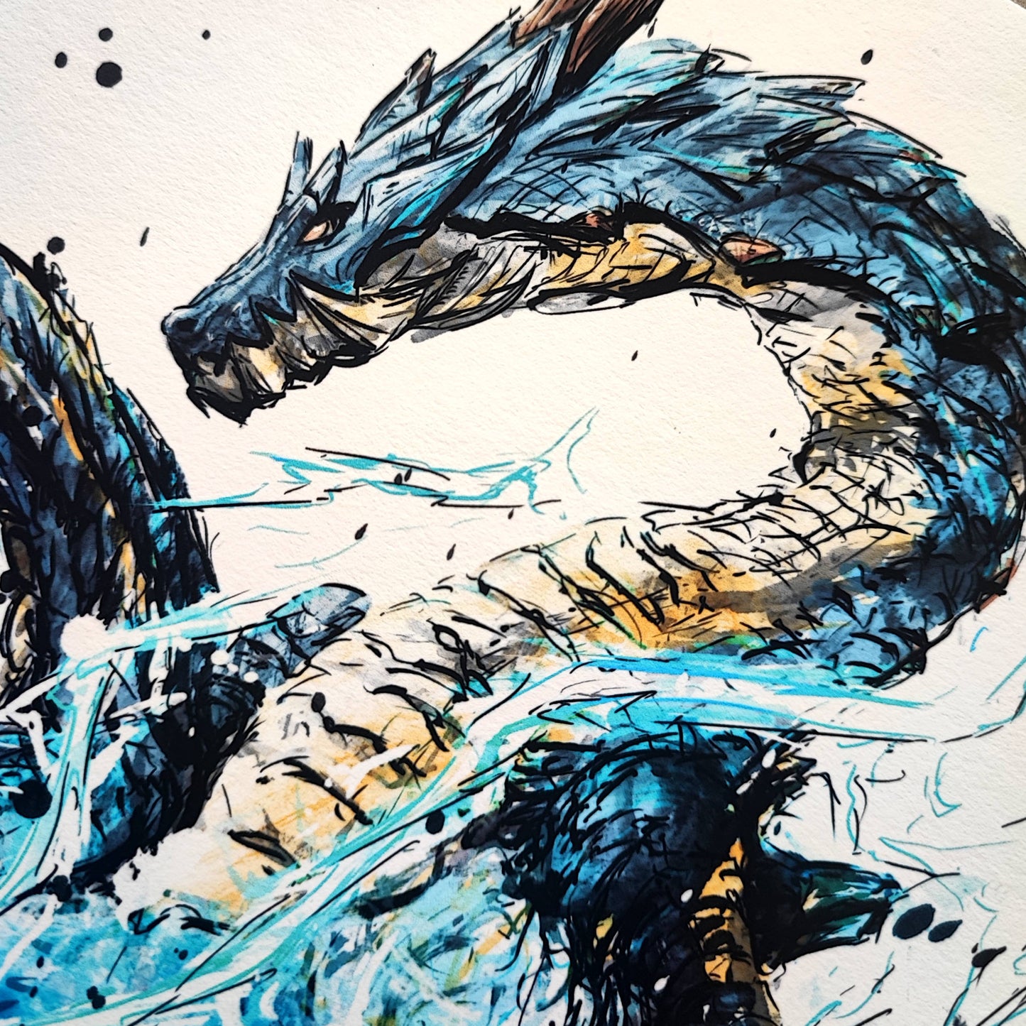 Fanart Print - Monster Hunter Lagiacrus Fan Art