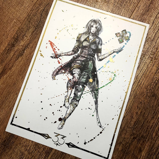 A4 Fanart Print - Lune Expedition 33 Gold Foil Ver.
