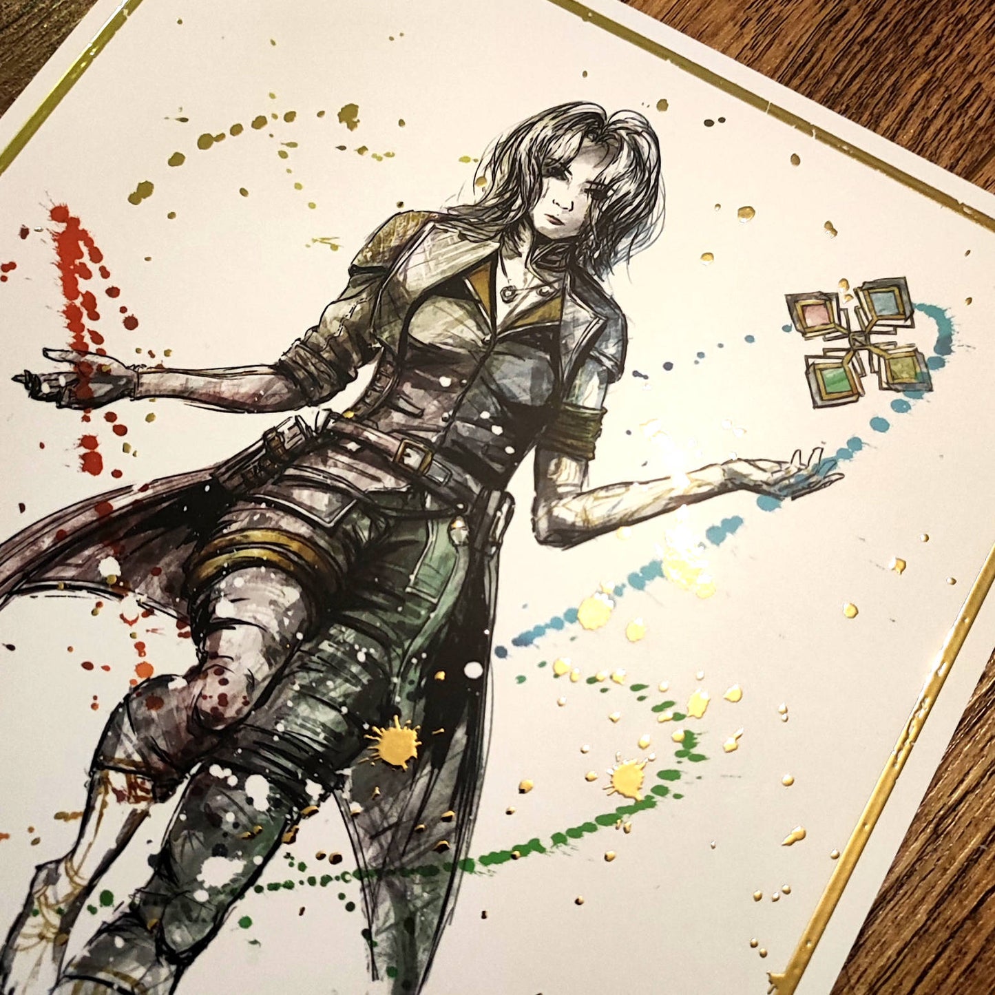 A4 Fanart Print - Lune Expedition 33 Gold Foil Ver.