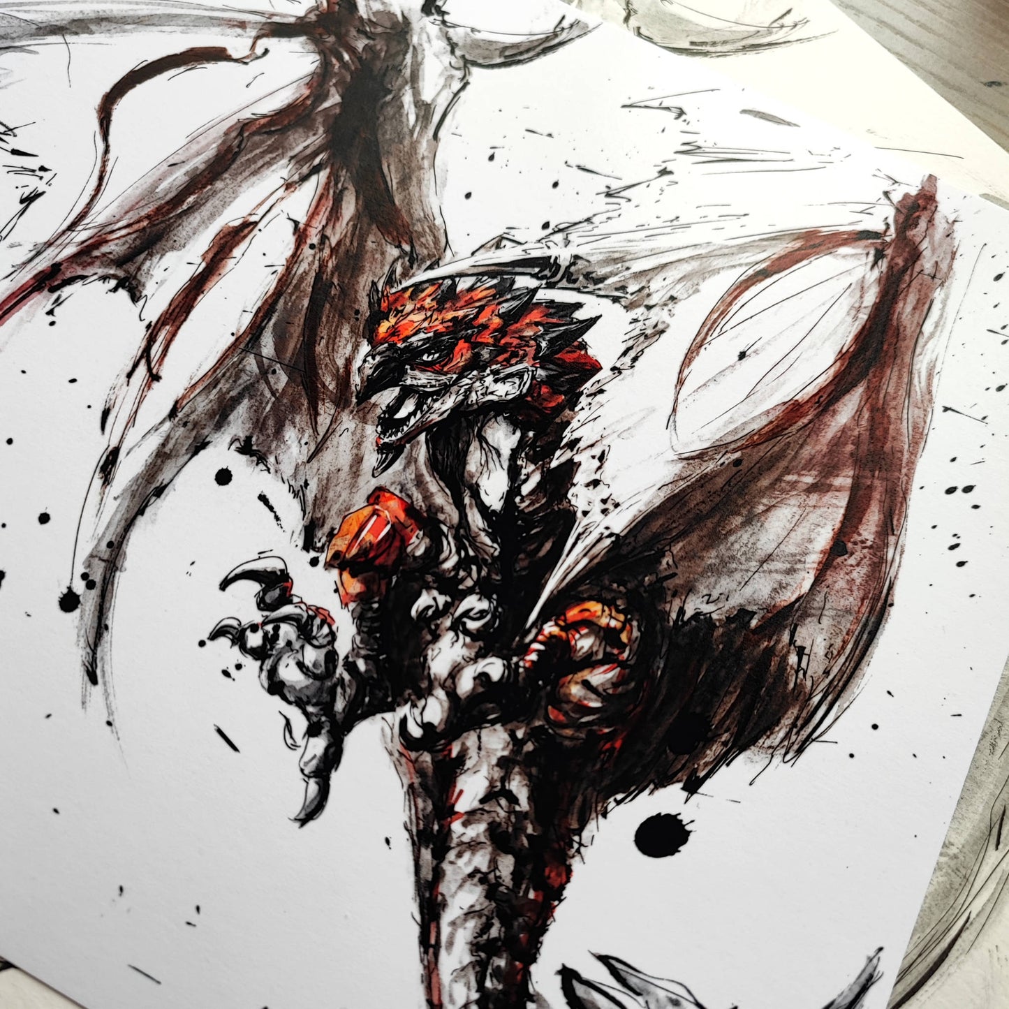 Fanart Print - Monster Hunter Rathalos V2 Fan Art Print