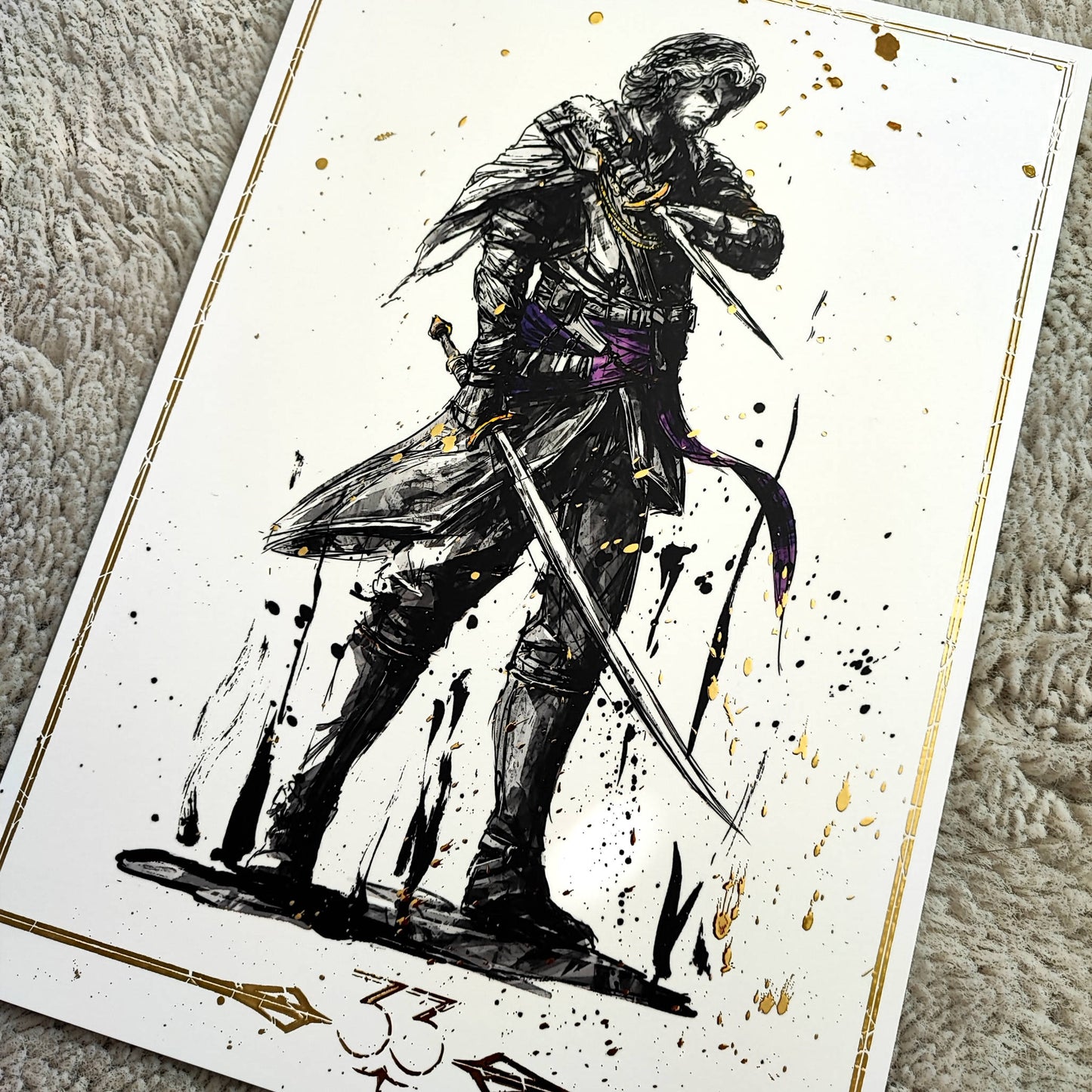 A4 Fanart Print - Expedition 33 Gold Foil Ver. Full Set
