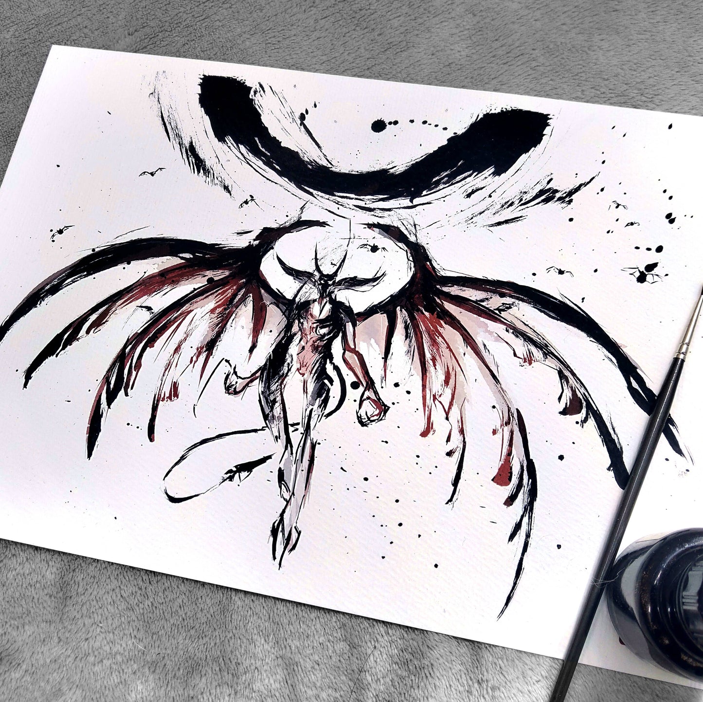Fanart Print - Final Fantasy Diabolos Ink Fan art