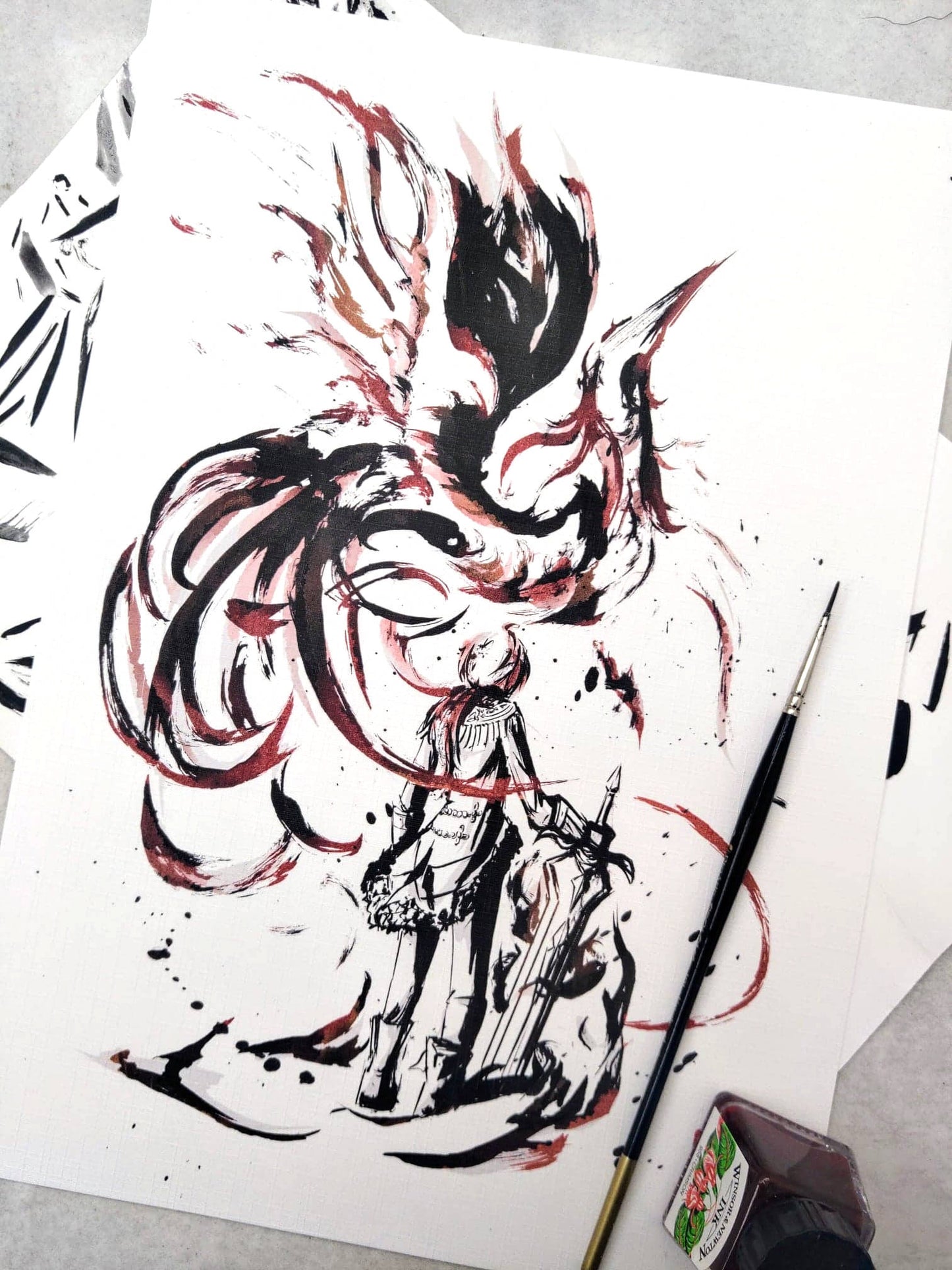 Fanart Print - Diluc Phoenix Genshin Impact Print