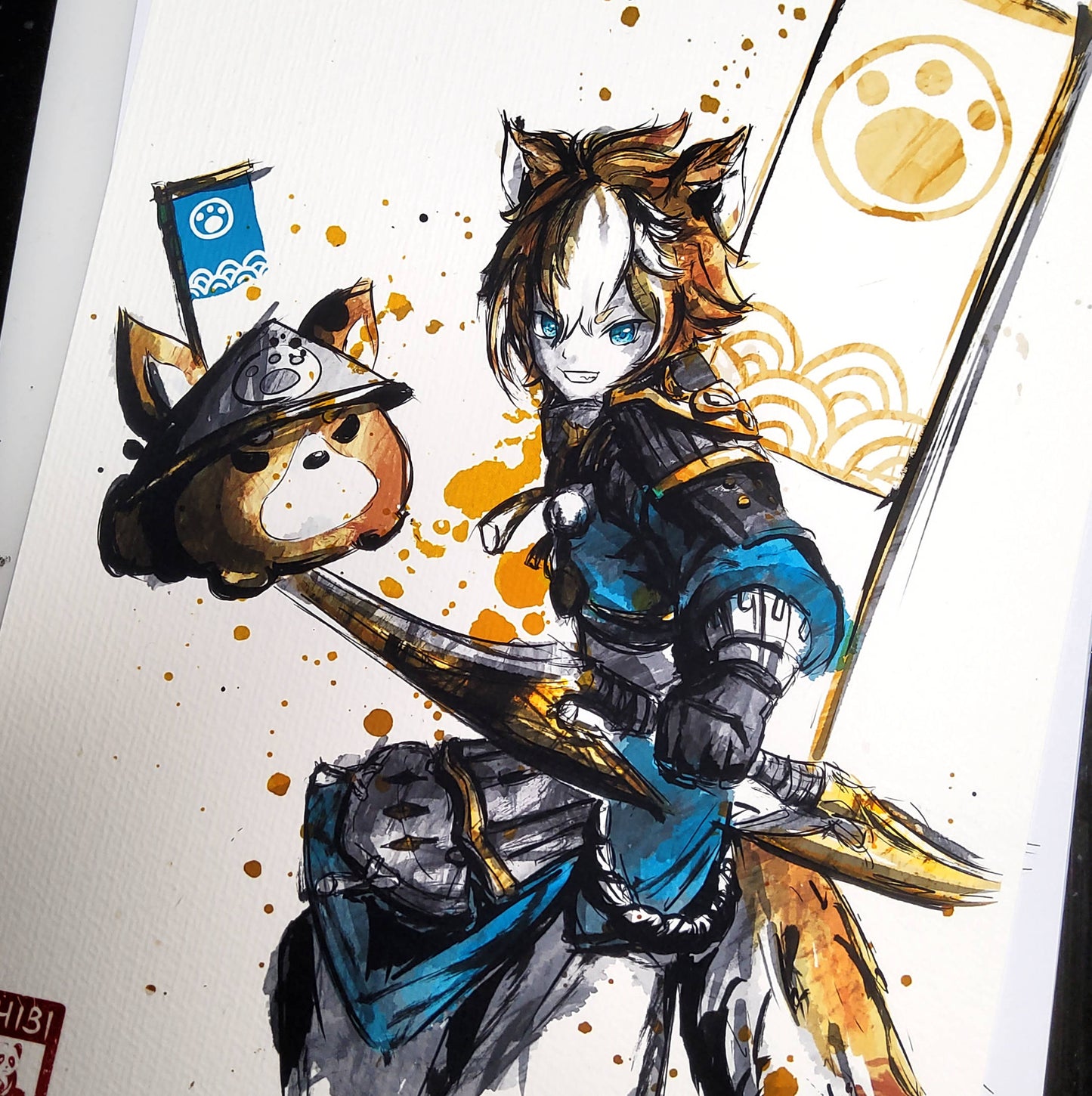 Fanart Print - Gorou Genshin Impact Print