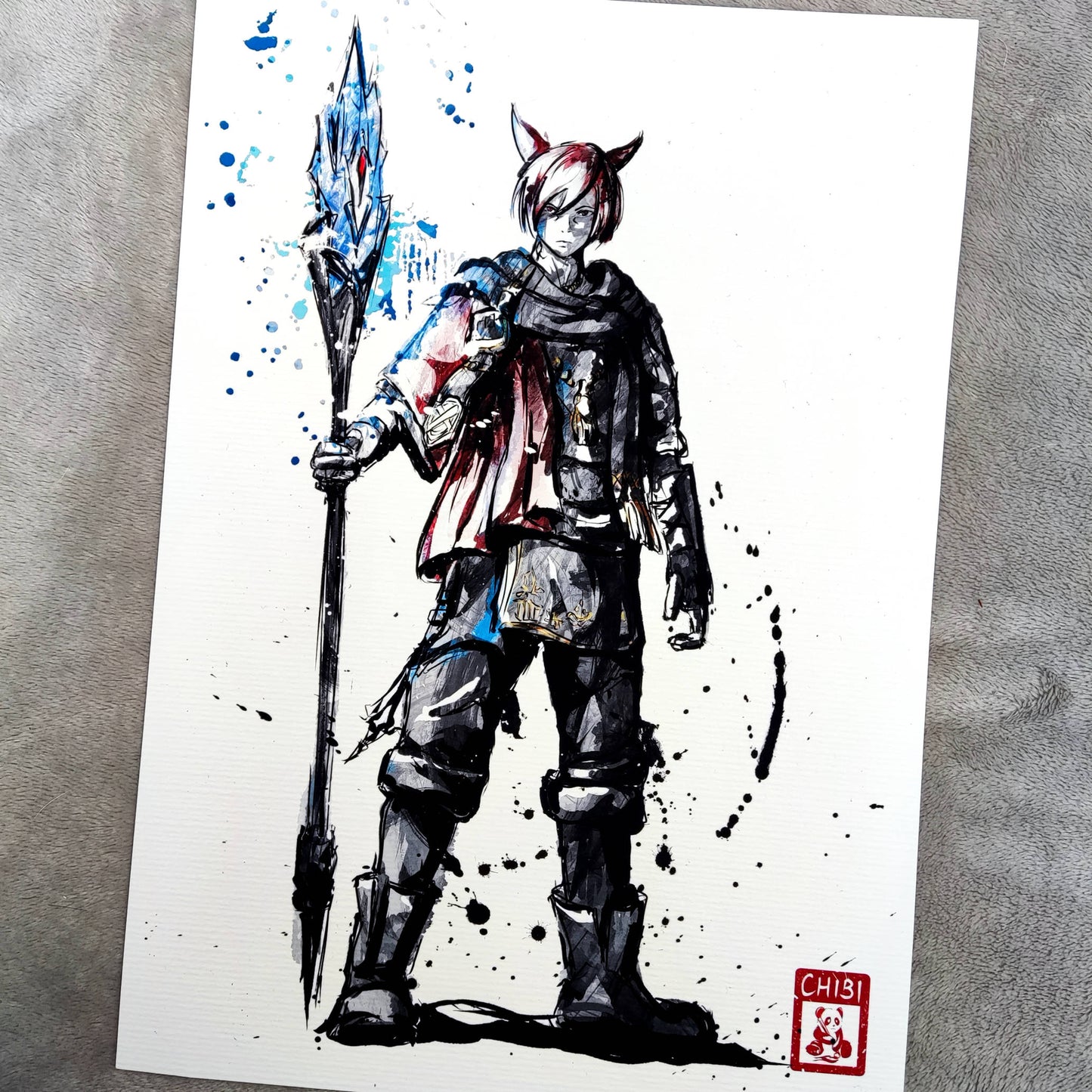 Fanart Print - Final Fantasy XIV G'raha Tia Endwalker Ver. Fan Art