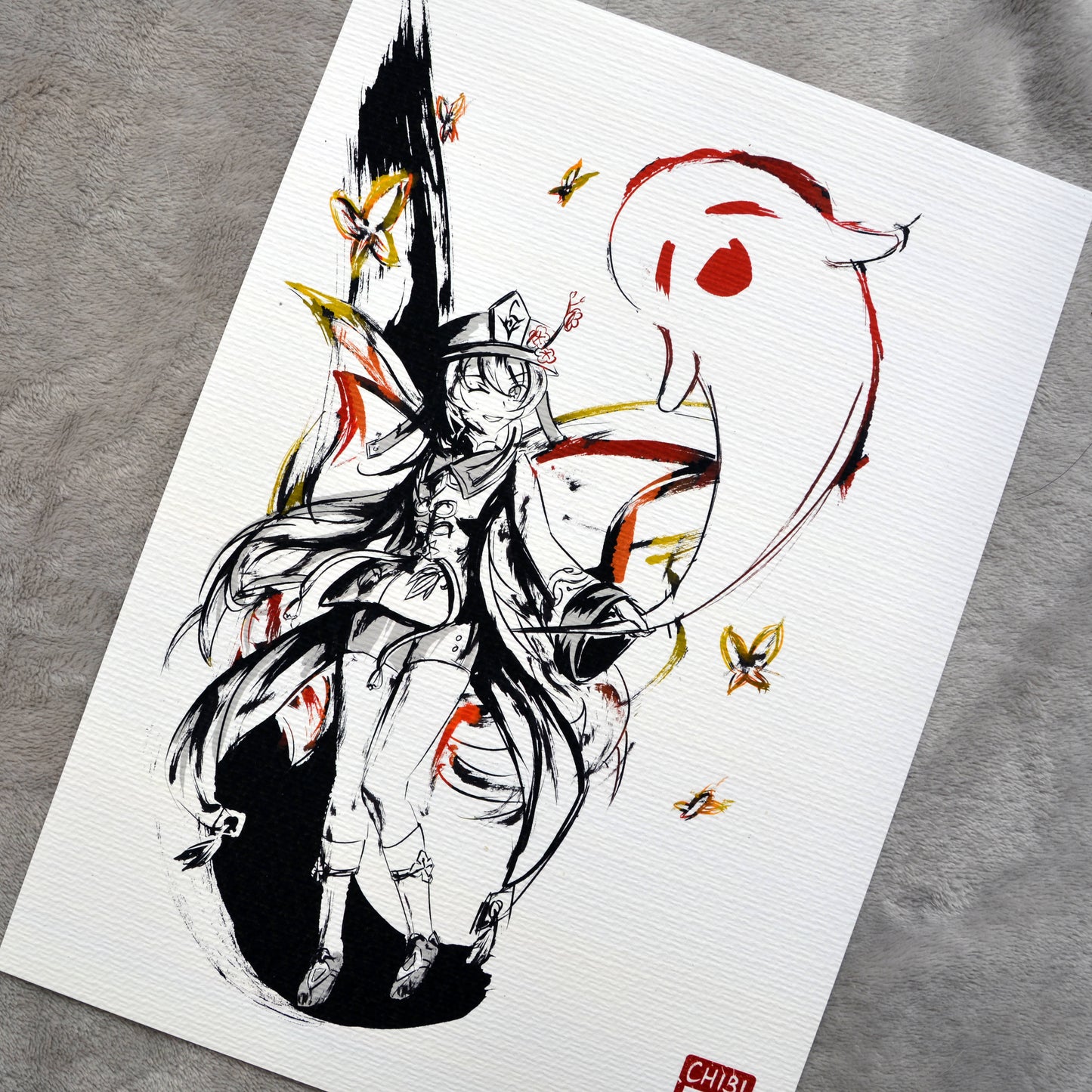 Fanart Print - Hu Tao Genshin Impact Print