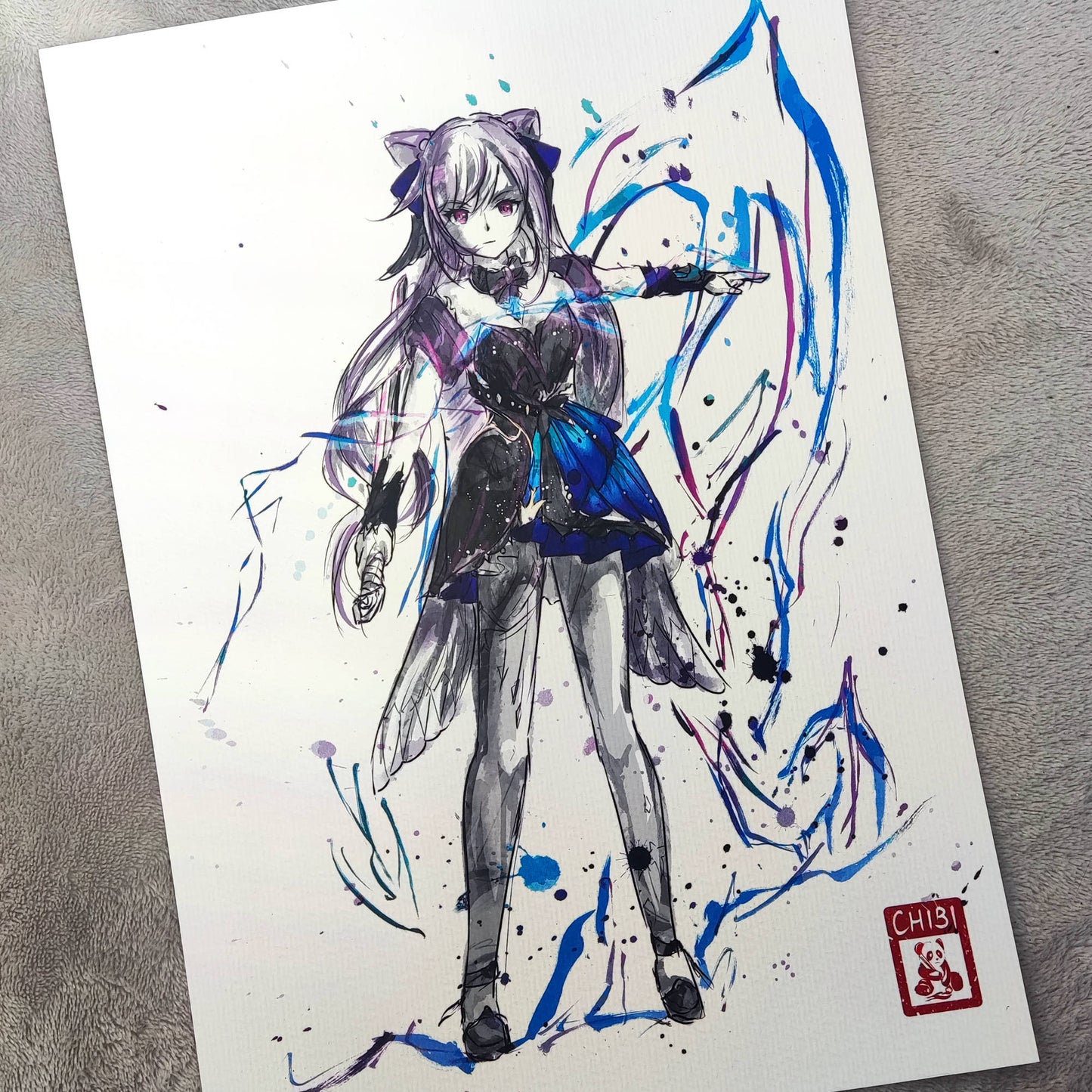 Fanart Print - Keqing Opulent Splendor ver. Genshin Impact Print