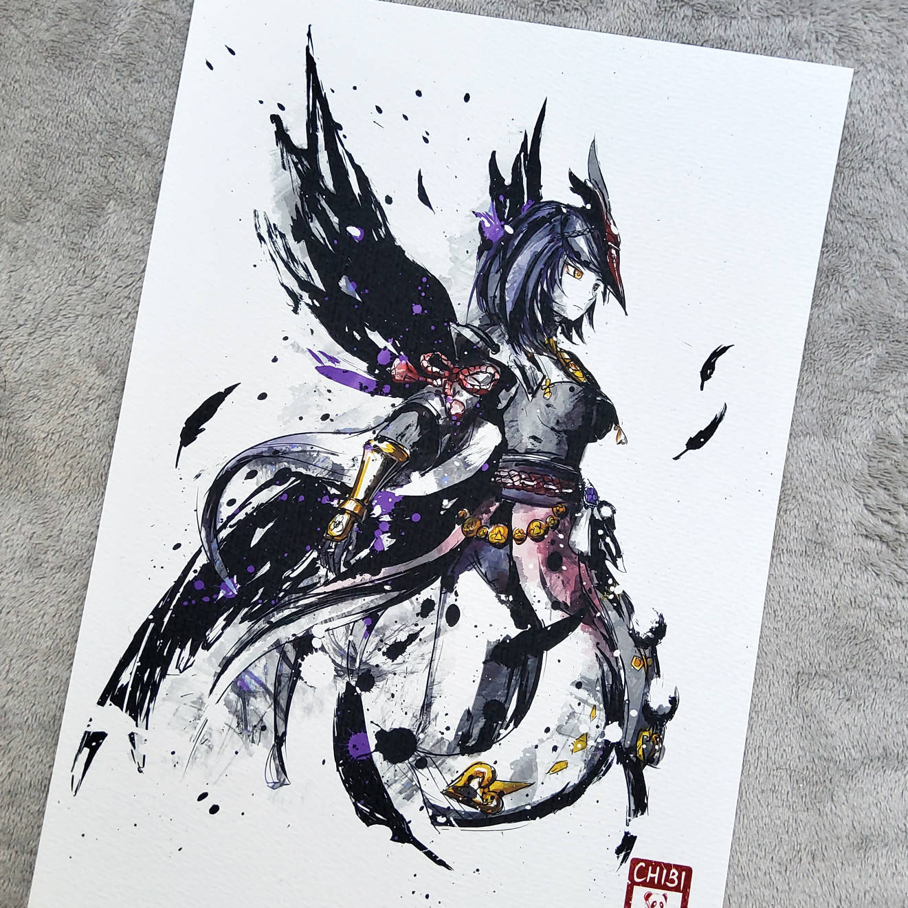 Fanart Print - Kujou Sara Genshin Impact Print
