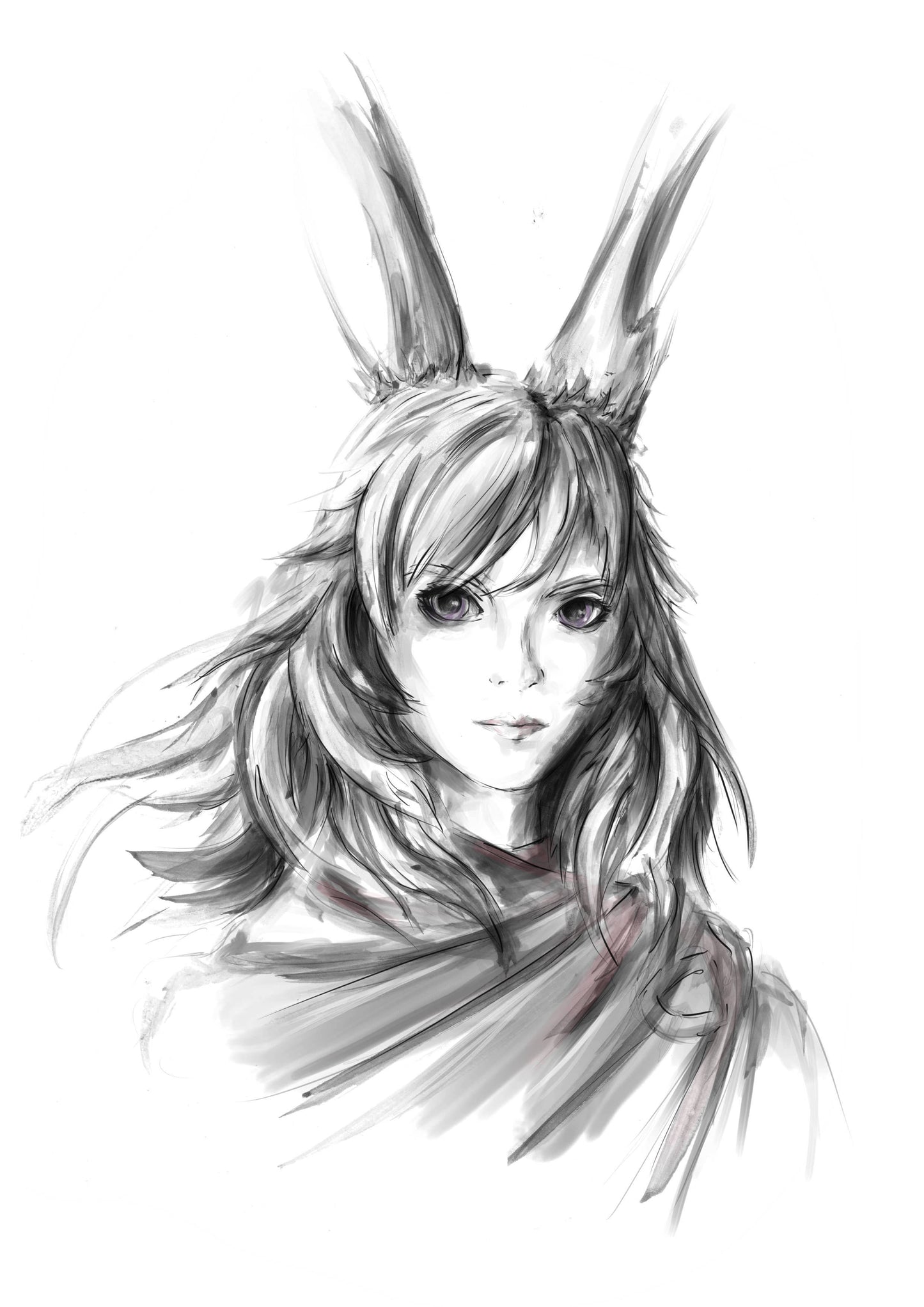 A4 Print - Final Fantasy XIV Lyna Fan Art