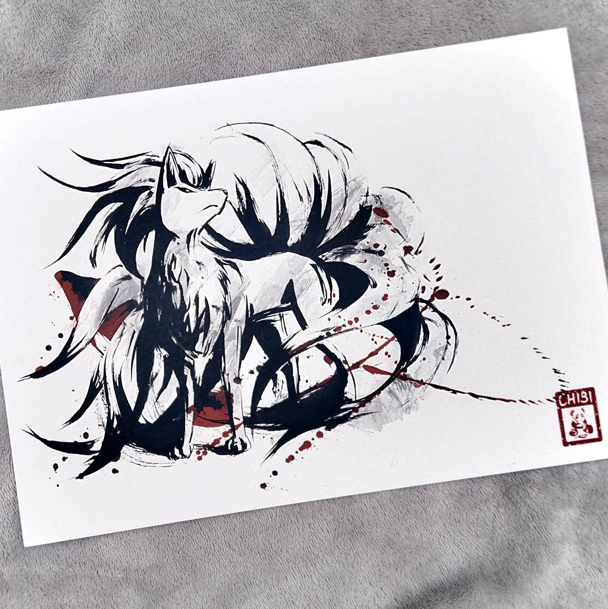 A4 Print - Ninetales Pokemon Fanart Print
