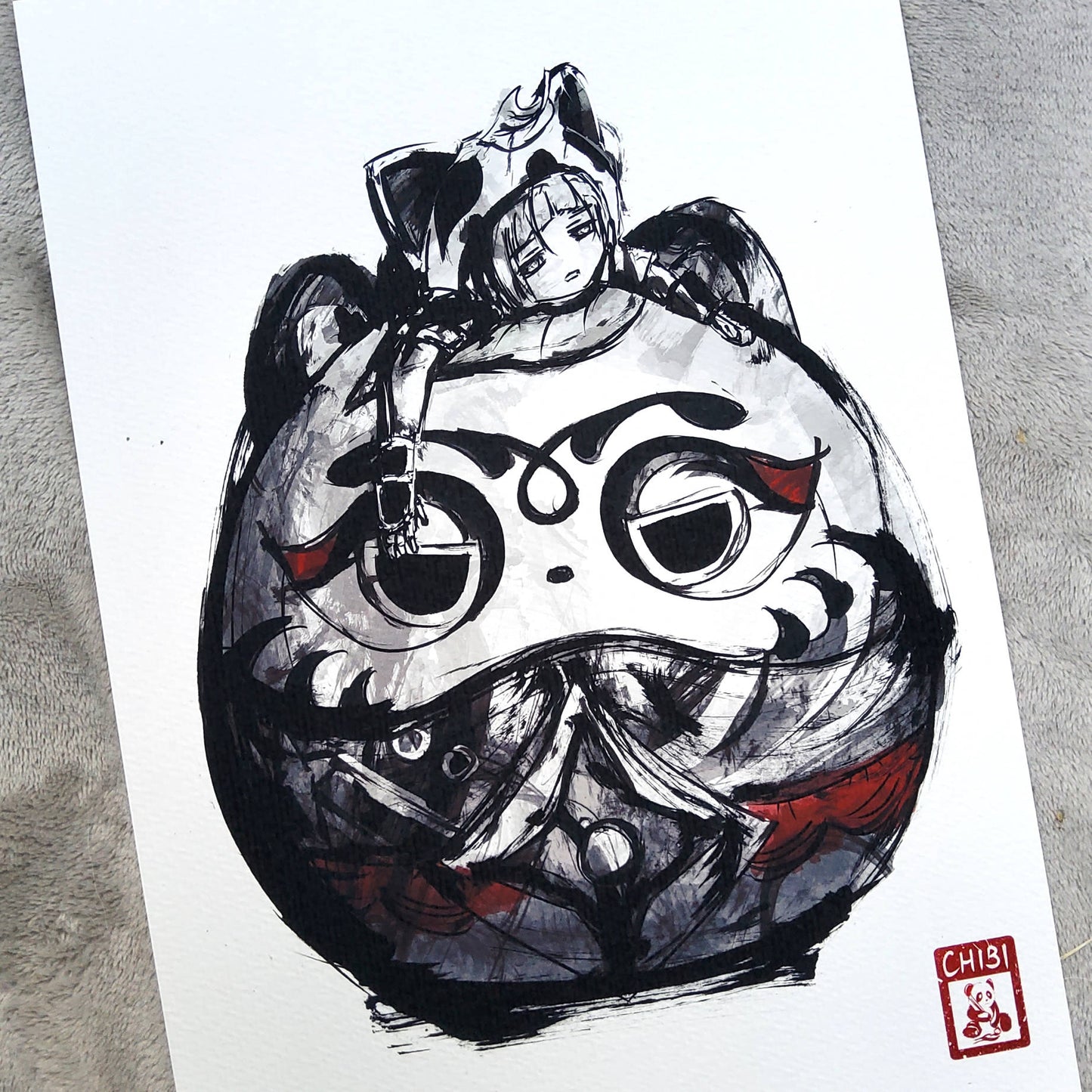 Fanart Print - Sayu Muji-Muji Daruma Genshin Impact Print