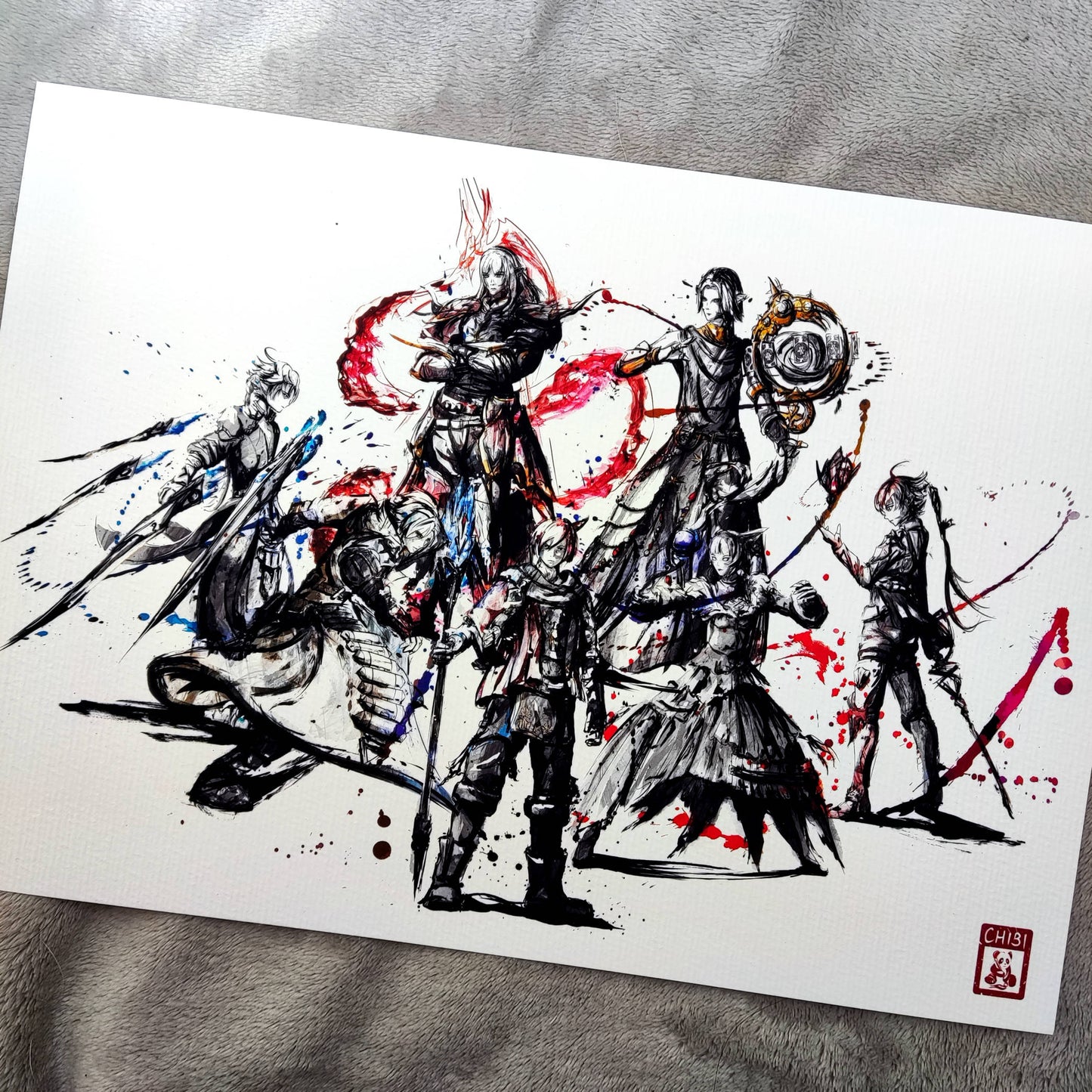 Fanart Print - Final Fantasy XIV Scions of the Seventh Dawn Endwalker Ver. Fan Art