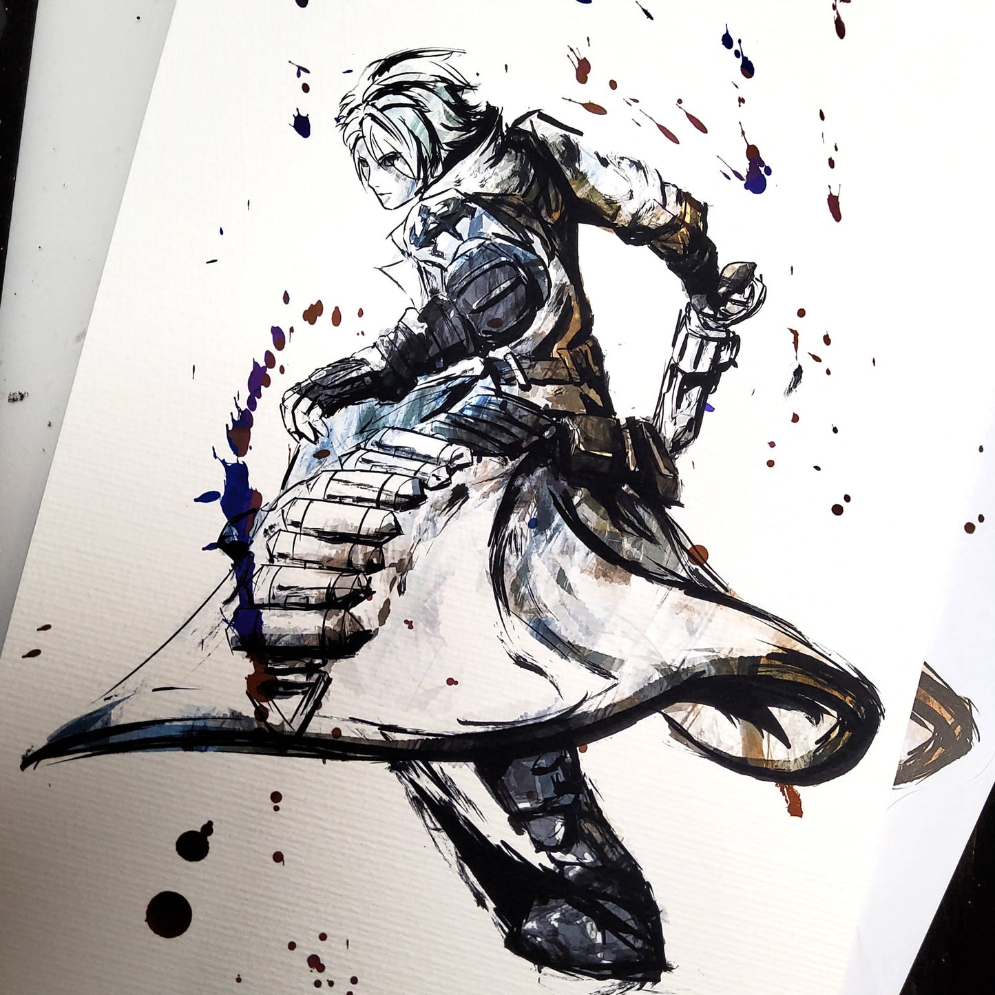 Fan Art Print - Final Fantasy XIV Endwalker Thancred Gunbreaker