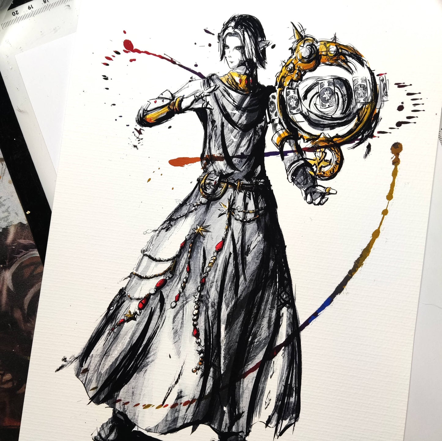 Fan Art Print - Final Fantasy XIV Endwalker Urianger Astrologian