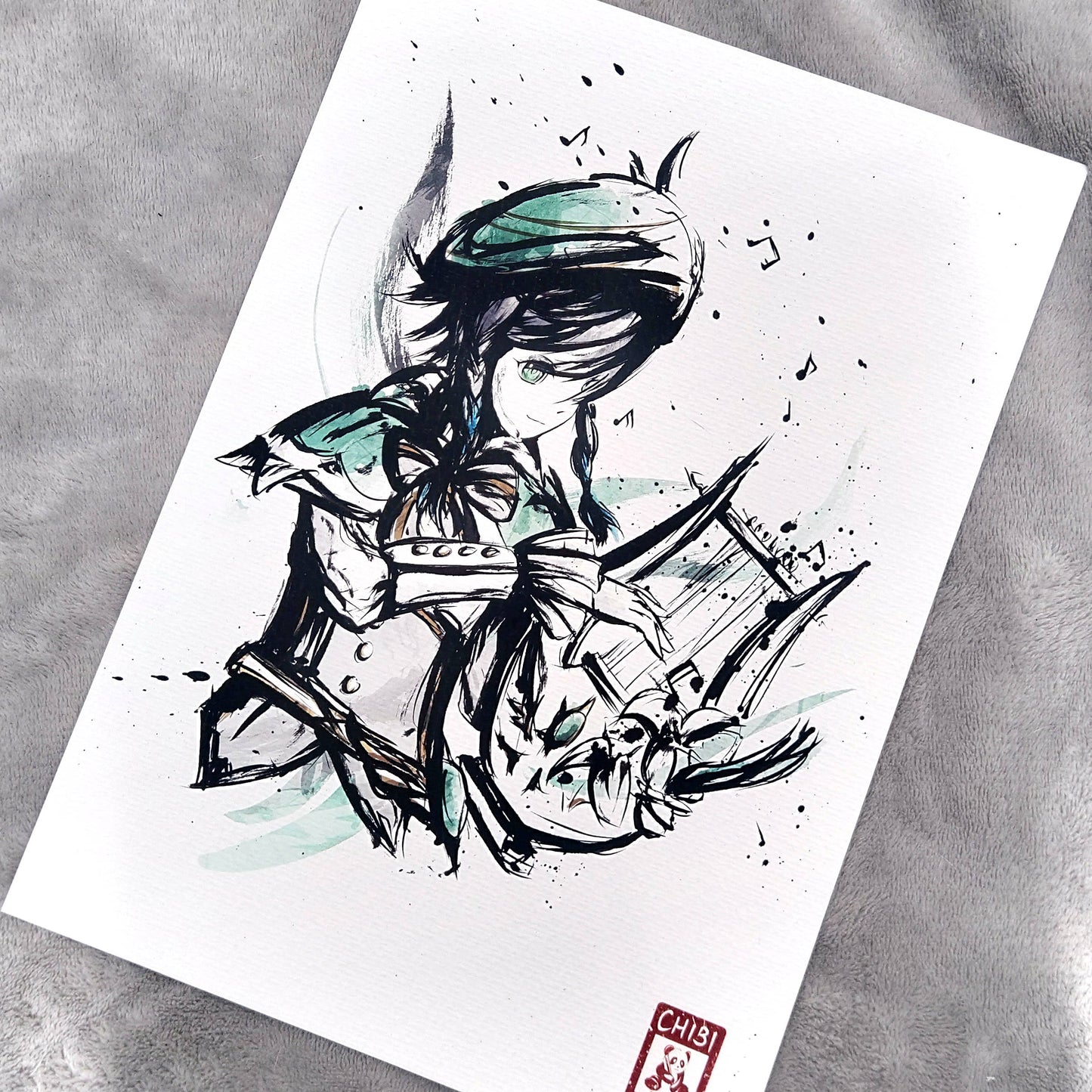 Fanart Print - Venti Bard Genshin Impact Print