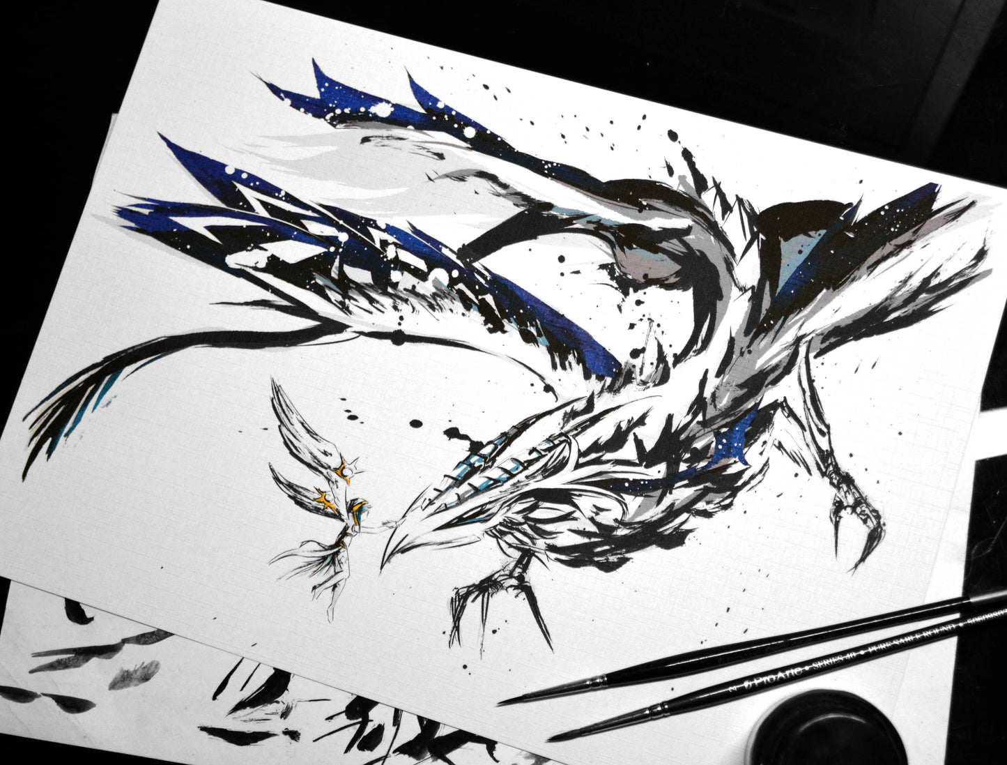 Fanart Print - Venti Dvalin Stormbringer Genshin Impact Print