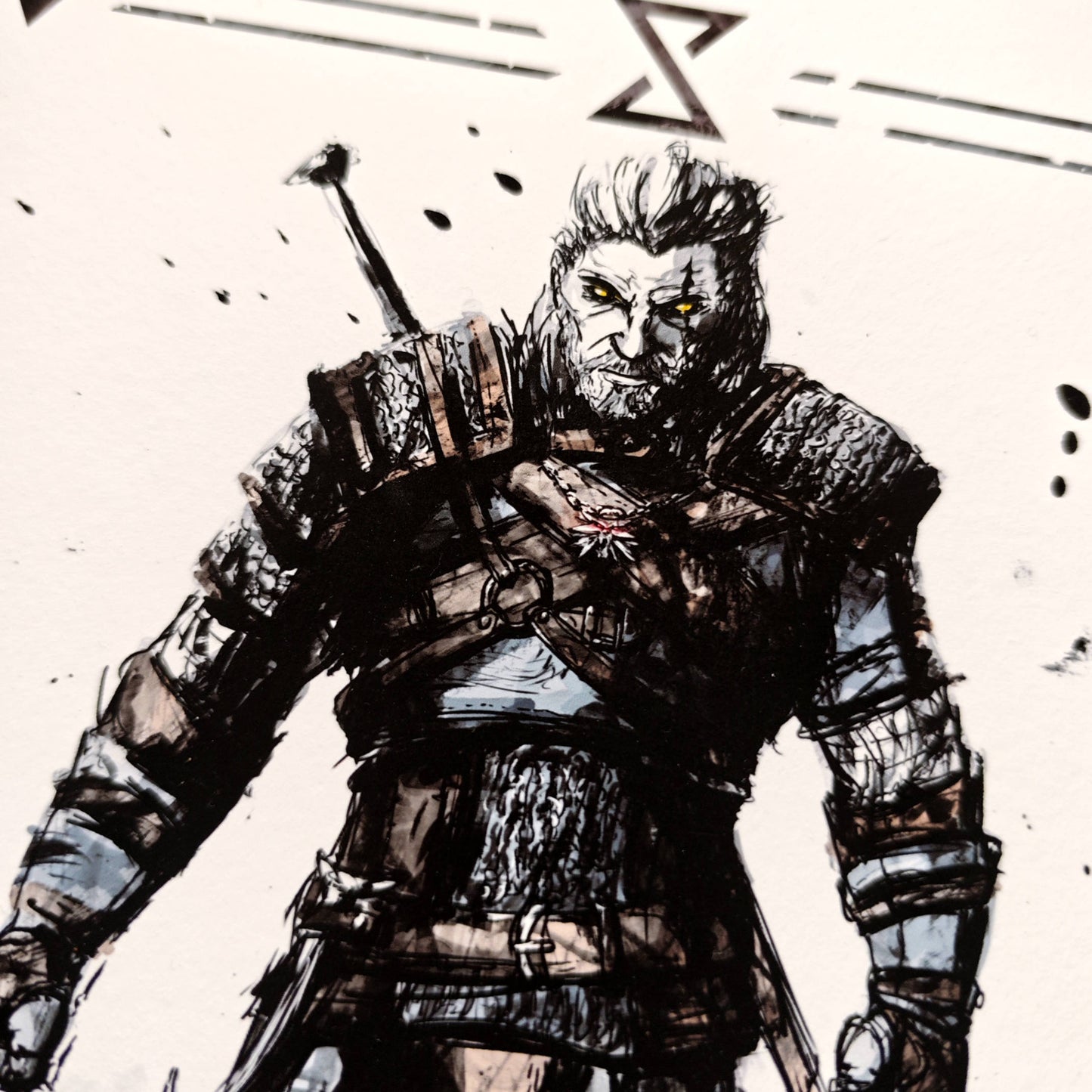 A4 Fanart Print - Geralt Witcher Print