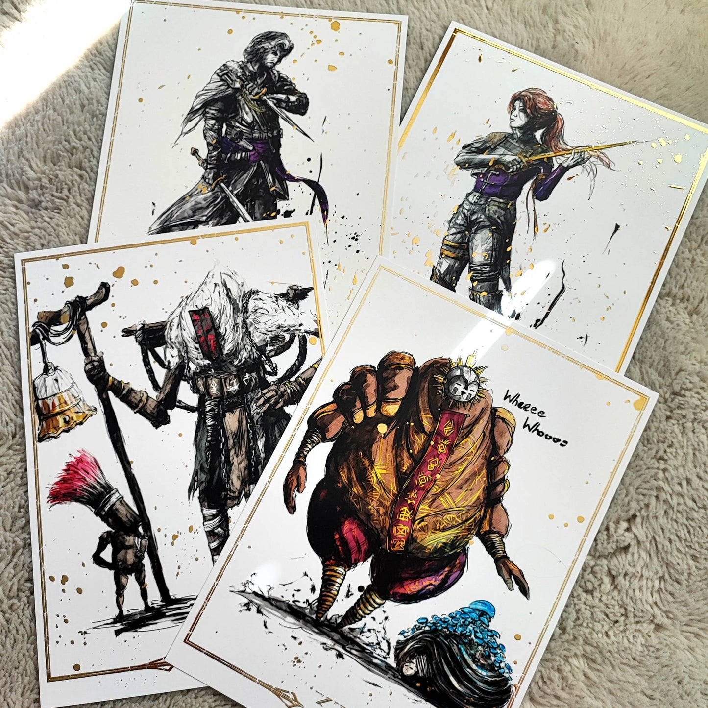 A4 Fanart Print - Expedition 33 Gold Foil Ver. Full Set
