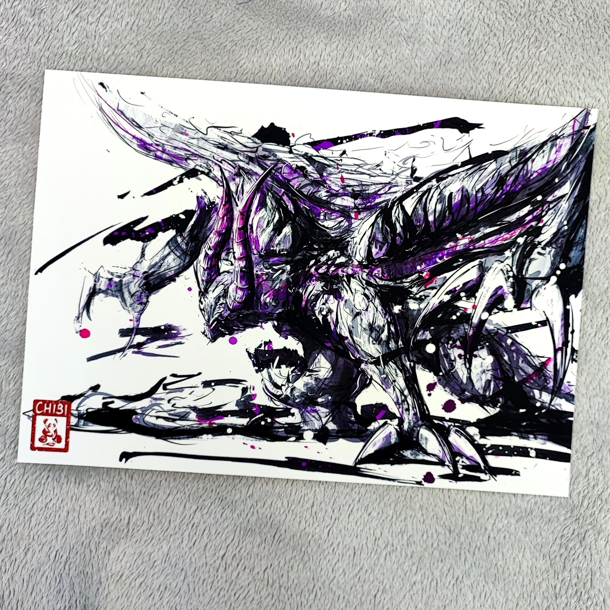 Fanart Print Monster Hunter Gore Magala Fan Art Chibi Panda UK fanart-print-monster-hunter-gore-magala-fan-art-chibi-panda-uk