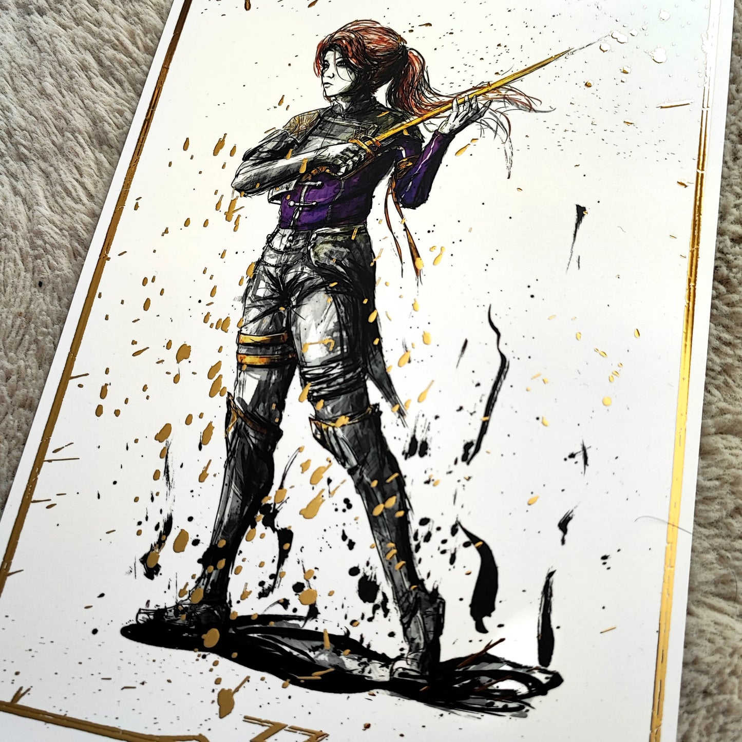 A4 Fanart Print - Expedition 33 Gold Foil Ver. Full Set