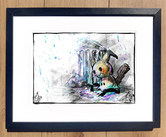 A4 Fanart Print - Pokemon Mimikyu Colour Splash