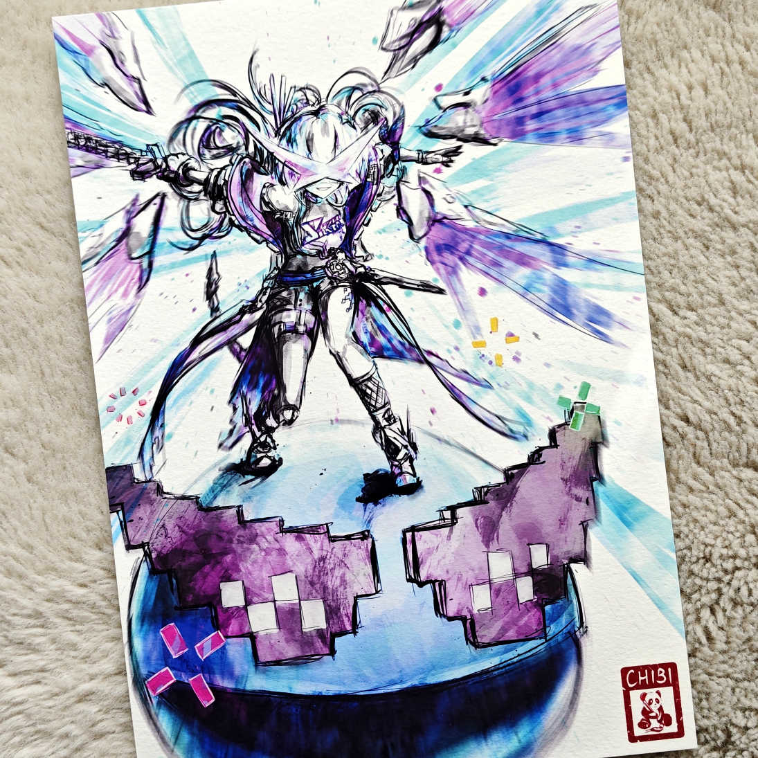 Fanart Print - Silver Wolf Lv999 Star Rail Print