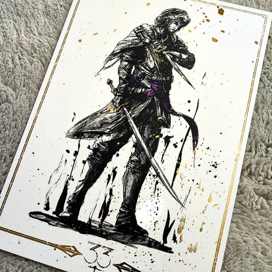 A4 Fanart Print - Verso Expedition 33 Gold Foil Ver.