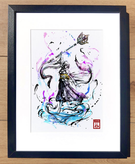 Fanart Print - Final Fantasy X Yuna Sending Ink Fan art