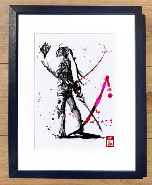 Fan Art Print - Final Fantasy XIV Endwalker Red Mage Alisaie Print