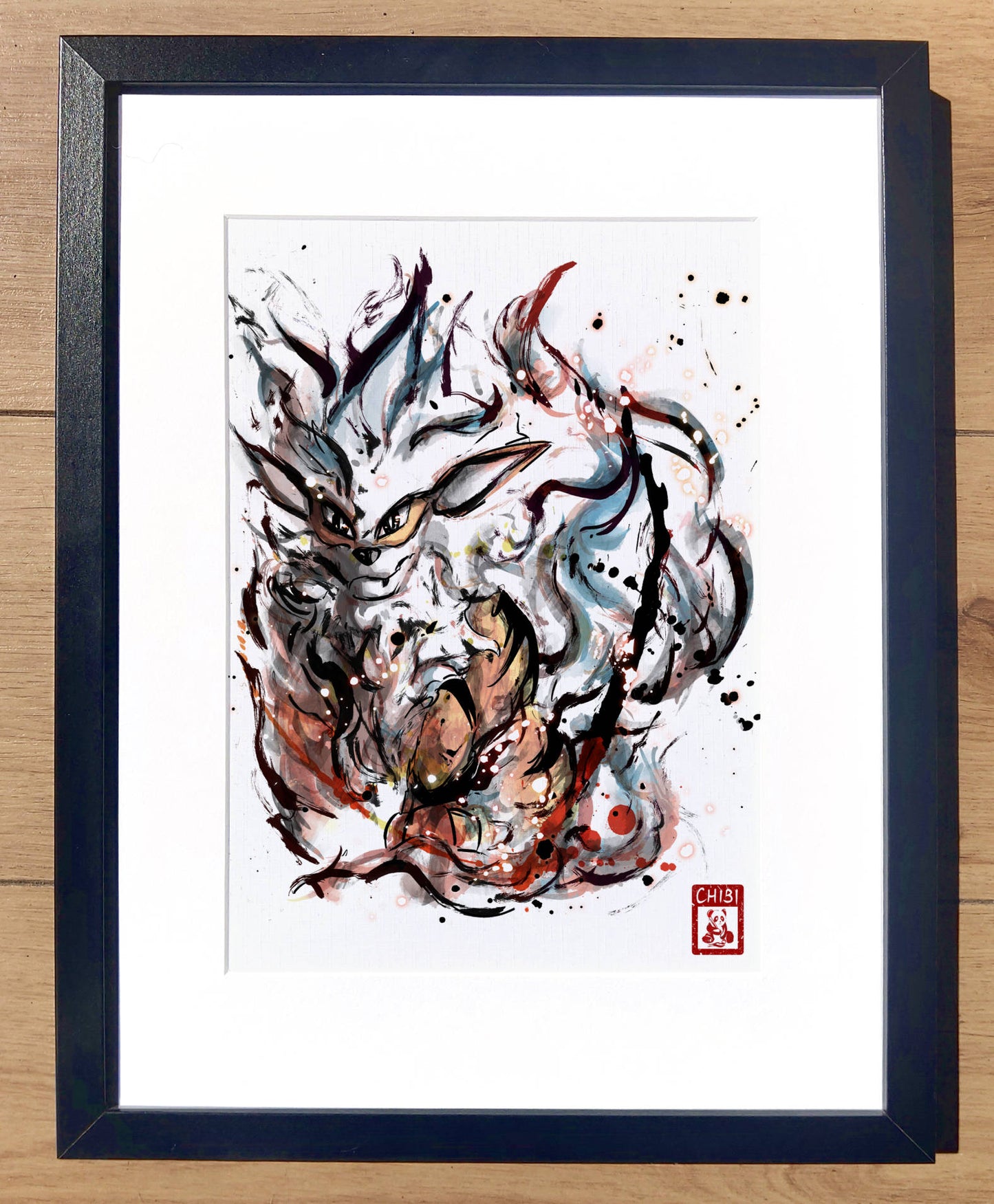 Fanart Print - Arcanine Pokemon Ink Print