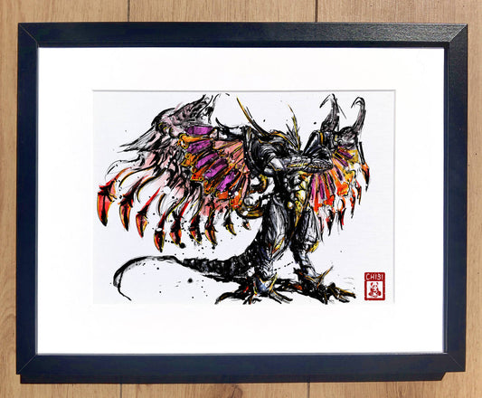 Fanart Print - Final Fantasy X Bahamut Ink Fan art