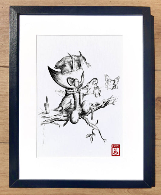 A4 Print - Pokemon x Final Fantasy Celebi Scholar