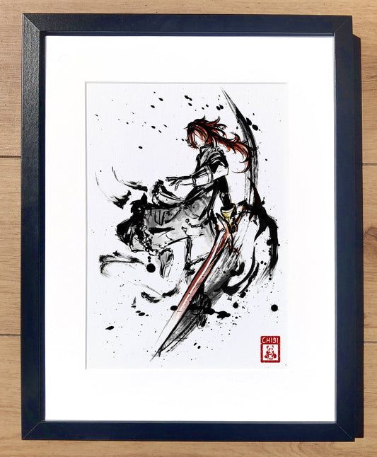 Fanart Print - Diluc Genshin Impact Print