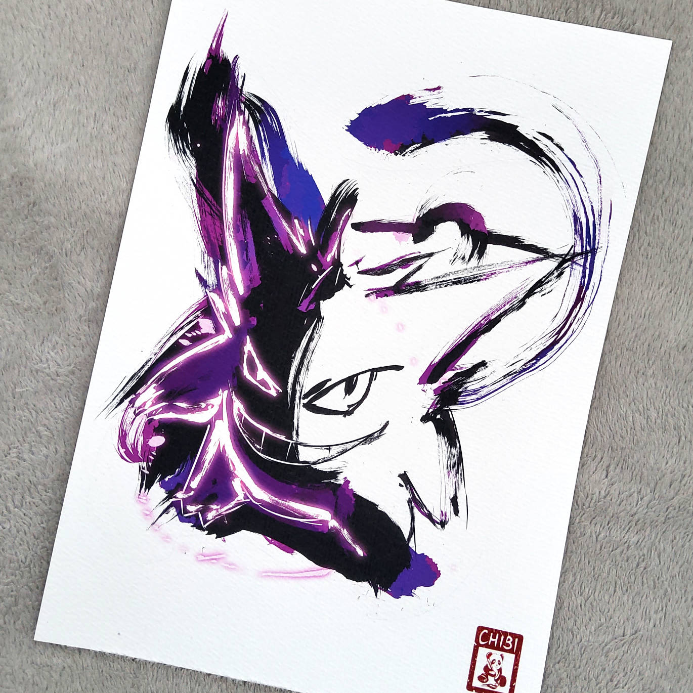 Fanart Print - Gengar Pokemon Ink Print