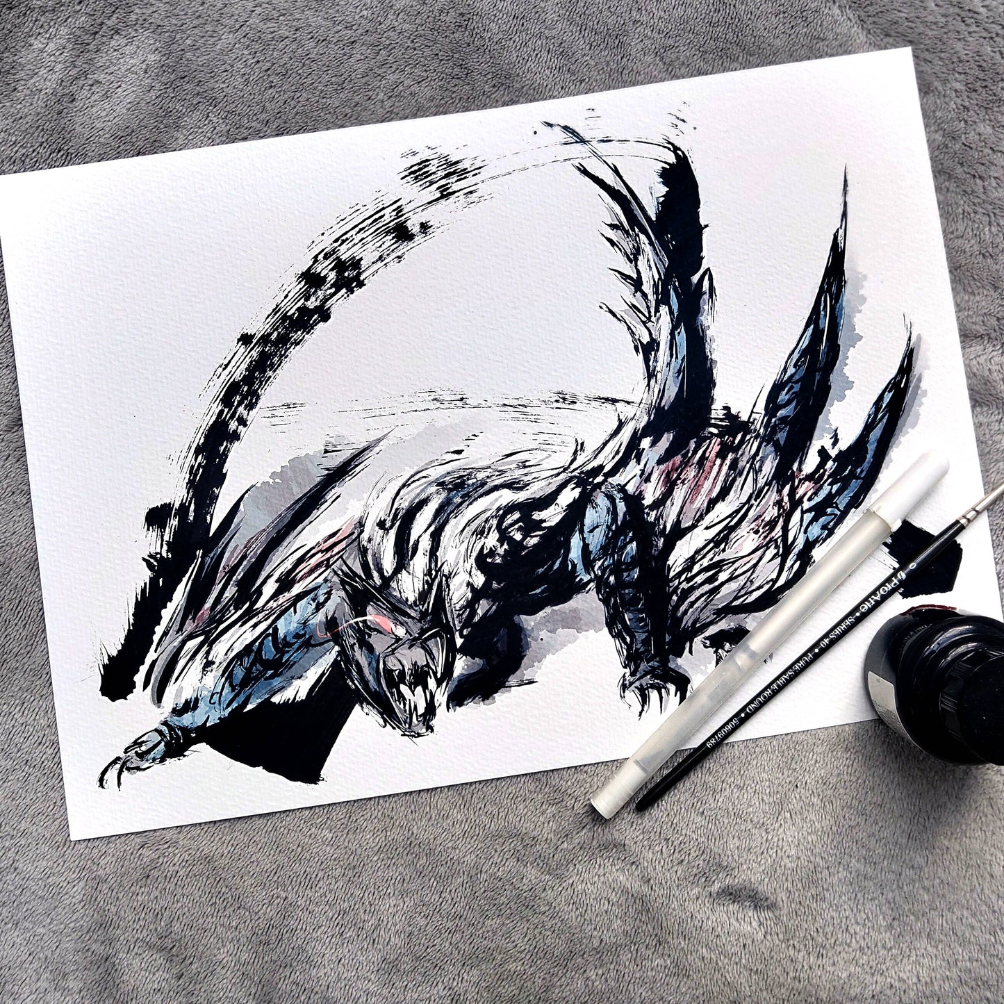 Fanart Print - Monster Hunter Nargacuga Fan Art