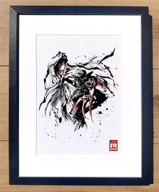 A4 Print - Final Fantasy XIV Reaper Fan Art