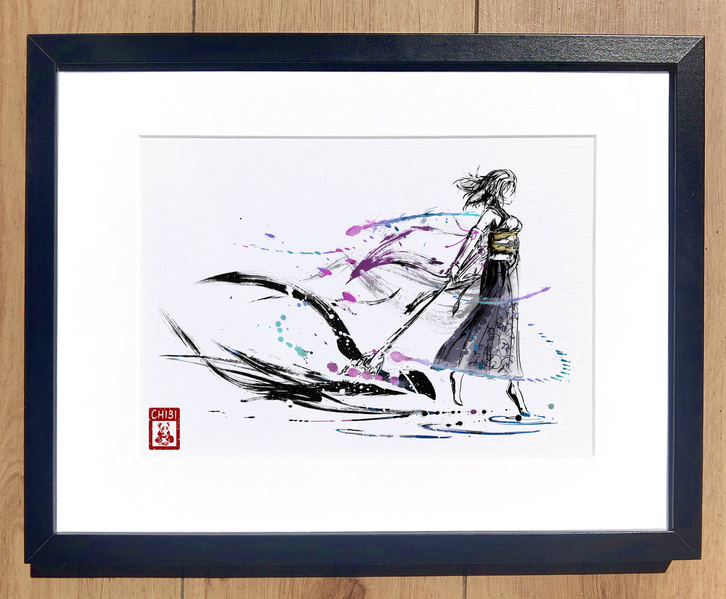 Fanart Print - Final Fantasy X Yuna Ink Fan art