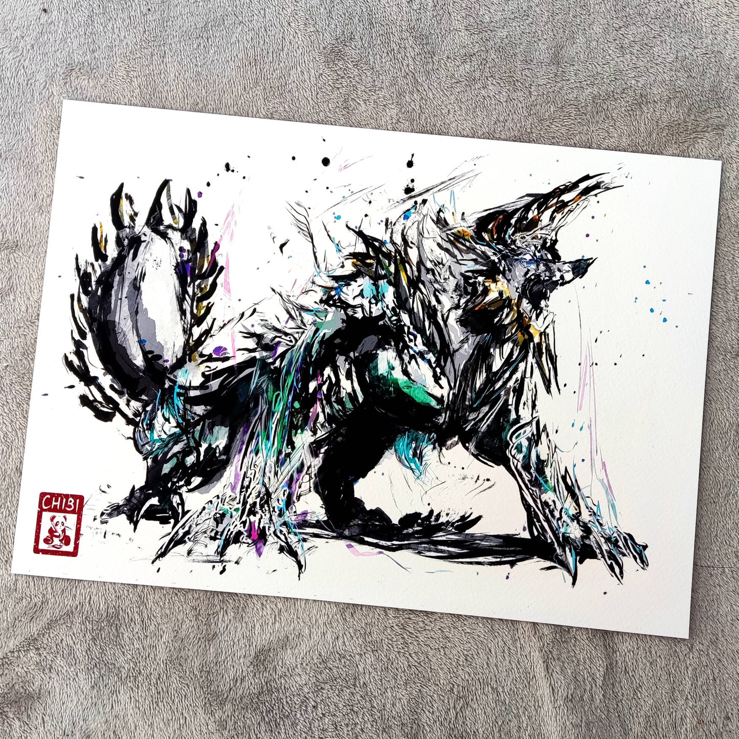 Fanart Print - Monster Hunter Zinogre Fan Art